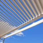 Fairlight opening roof installation view of louvres.