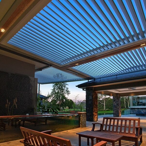 Adorable Alfresco Roof Design with Roof Louvres in Dural