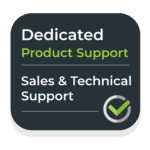 Dedicated sales and technical support team