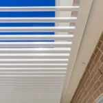 Close up of roof louvres on Gymea Bay aluminum pergola