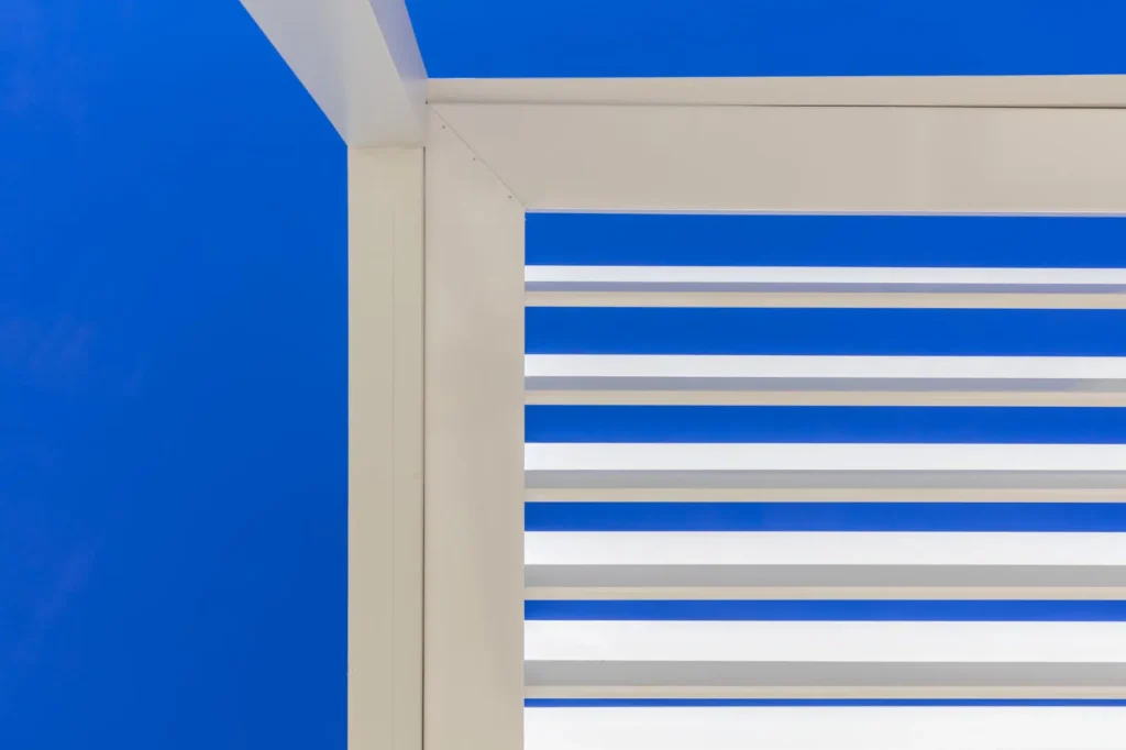 Opening roof louvres