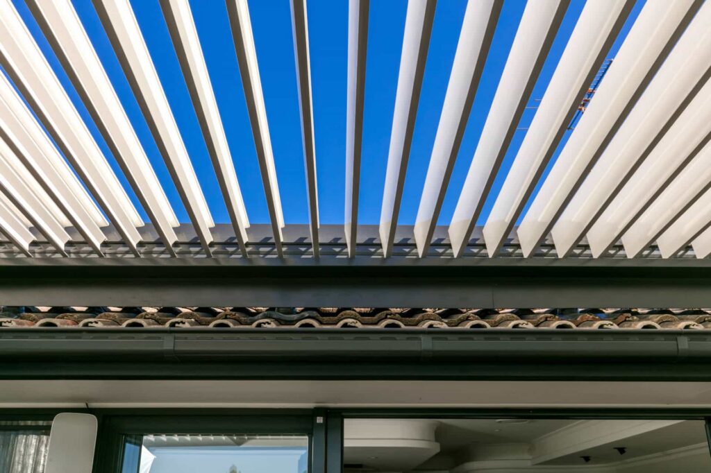 Abbotsford pergola attached to the house.