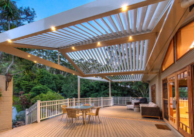 Awesome Austinmer Pergola with Louvred Gable Roof Design