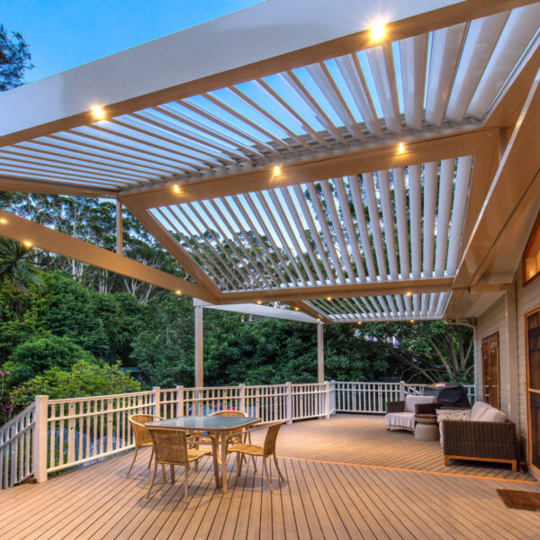 Awesome Austinmer Pergola with Louvred Gable Roof Design