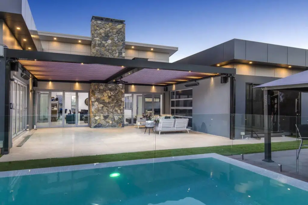 South Wentworthville pergola near the pool area.