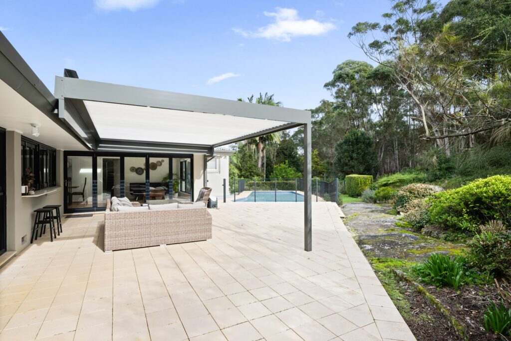 West Pymble louvre roof from rear.